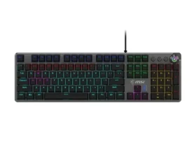 MSI FORGE GK310 černá / Herní klávesnice / USB / CZ+SK layout / 1.8 m (OS1-8ZA8012-000)