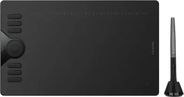 Huion HS610 černá / Grafický tablet / 254 x 158.8 mm / 5080 LPI / 8192 úrovní tlaku / microUSB (HS610)