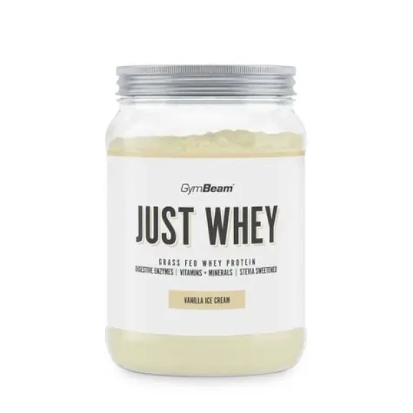 Just Whey Grass-Fed Protein – GymBeam (vanilková zmrzlina, 500 g) (28324-39-500g-vanilla-ice-cream-01)