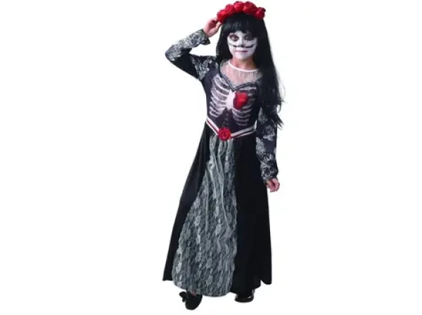 MaDe 09336 - Šaty na karneval - smrt, 110 - 120 cm