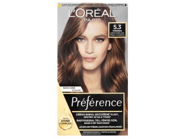 L'Oréal Paris Préférence 5.3. Virginia Světlá hnědá