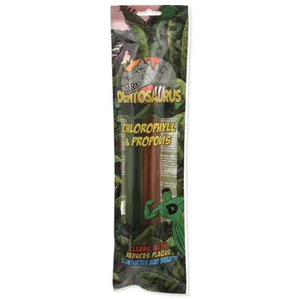 Mr. Dental Tyčinka Dentosaurus s propolisem-chlorofylem Mix L 21cm 2ks (5904-10034)