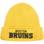 Pánská Zimní Čepice Boston Bruins Pro Standard Classic Core Cuffed Knit Hat - Gold