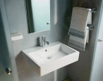 DURAVIT - Vero Umyvadlo 600x470 mm, s přepadem, s otvorem pro baterii, bílá 0454600000