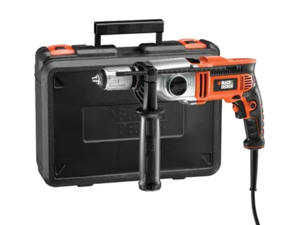 Zánovní - BlackDecker BDKR1102K/Kombinované vrtací a sekací kladivo/1100W / 3200 ot-min / 54.400 úderů-min / SDS-plus / zánovní (BDKR1102K.zánovní)