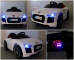 Mamido Elektrické autíčko Cabrio B4 eko-kůže bílé
