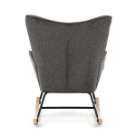 Houpací křeslo, šedá, látka, AK-373 GREY2