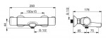 HANSA - Micra Termostatická vanová baterie, Thermo Cool, chrom 58162171