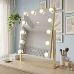 REA - Zrcadlo LED HOLLYWOOD L.Gold 30x40 HOM-01804