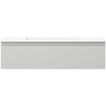 MEXEN/S - Orio koupelnová skříňka 90 cm s umyvadlem Otis, 1 šuplík, šedá mat/bílá mat 91A10-09023-1-BF62-W18M01