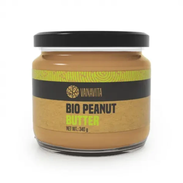 BIO Arašídové máslo - VanaVita (jemné, 340 g) (59914-1-340g-smooth)