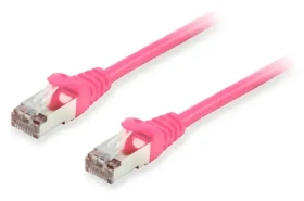 Equip Cat6a S/FTP růžová / Patch kabel / 25 m / 2× RJ-45 / PoE+ / LSZH (606913)