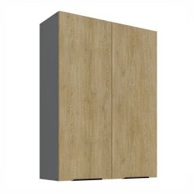 Horní skříňka Cremona ANT 80 G-108 2F Barva korpusu: Antracit, Barva dvířek: Dub Cremona