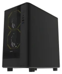 DarkFlash DB330M Mesh černá / mATX / bez ventilátorů / 3x USB-A / průhledná bočnice / bez zdroje (DB330M Mesh Black)