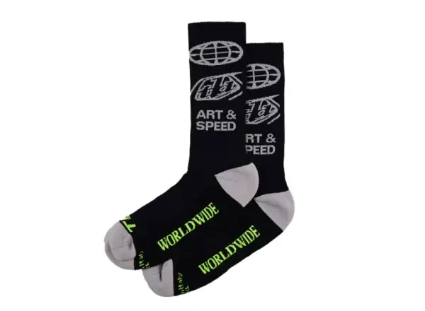 Troy Lee Designs Performance Worldwide ponožky Black vel. S/M (38-42)