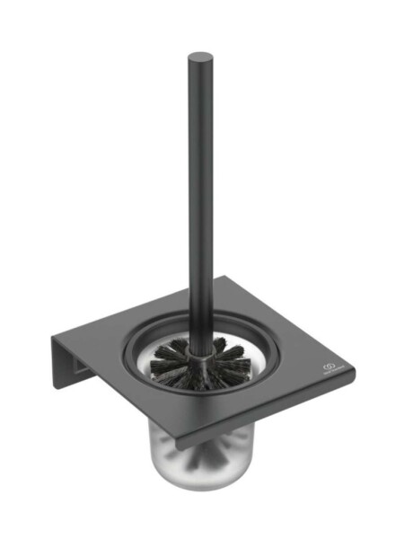 IDEAL STANDARD - ALU+ WC štětka nástěnná s držákem, matné sklo/hedvábná černá BD593XG