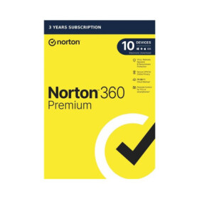 NORTON 360 PREMIUM 75GB +VPN 1 uživatel pro 10 zařízení na 3 roky ESD EDF_471042