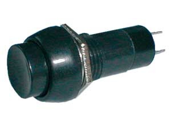 Přepínač tlačítko kul. OFF-(ON) 250V/1A černé