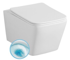 SAPHO - PORTO závěsná WC mísa, Vortex Rimless, 35,5x52cm, bílá PZ102V