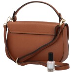 Elegantní dámská kožená crossbody kabelka Triss, koňaková