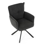 Jídelní židle, šedá, manšestrová látka, HC-X1128 GREY2