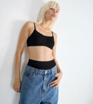 Dámský top GO Daily Cotton Top - Sloggi černá (0004) 000M