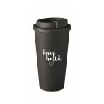 KÁVOHOLIK - černý termohrnek 475 ml