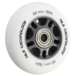 NILS Extreme PU 80x24 82A Matná kolečka s ložisky ABEC 9 bílá 4 ks (5907695544589)