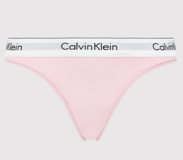 Dámská tanga světle růžová Calvin Klein růžová