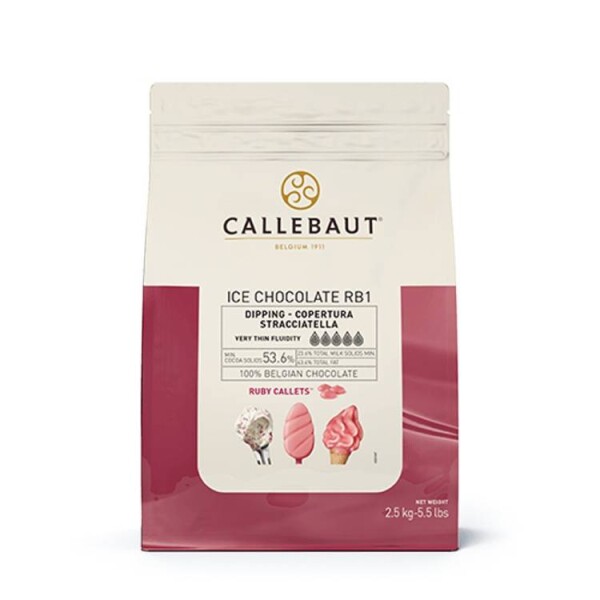 Ruby čokoláda na polévání Ice Callebaut (2,5 kg)