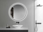 Zrcadlo se senzorem SAT Cool 80x80 cm černá SATZCO80CE SATZCO80CE