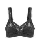DELICATE DOREEN - Nostalgická podprsenka bez kostic pro větší velikosti Triumph BLACK 80F