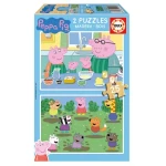 EDUCA Dřevěné puzzle Prasátko Peppa