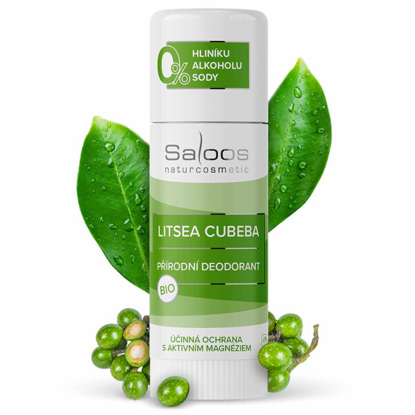 Saloos Bio přírodní deodorant tuhý - Litsea Cubeba 60g
