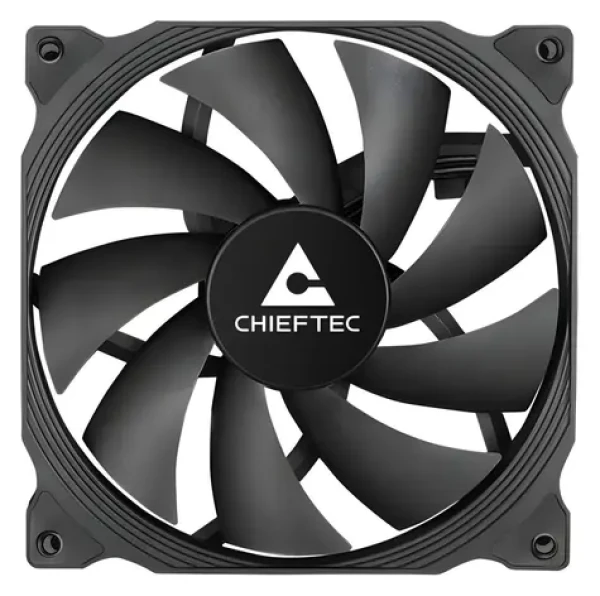 Chieftec ZF-1225PWM černá / Ventilátor / 120mm / Hydraulic Bearing / 1600 RPM / 33 CFM / 4-Pin PWM (ZF-1225PWM)