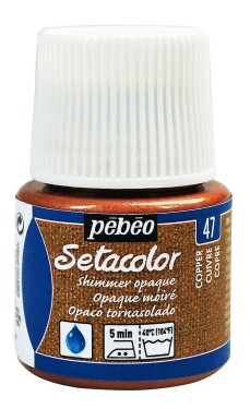 Barva na textil Pébéo Setacolor Shimmer 45 ml - Měděná metalická 47