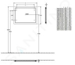 VILLEROY & BOCH - Finion Zrcadlo s LED osvětlením, 800x750x45 mm F6008000