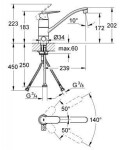 GROHE - Eurosmart Cosmopolitan Dřezová baterie, chrom 31161000