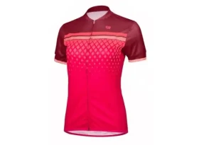 Dámský cyklistický dres ETAPE DIAMOND, vel. bordeaux/růžová