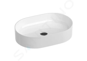 RAVAK - Ceramic Umyvadlo na desku 550x370 mm, bez přepadu, bílá XJX01155001