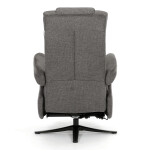 Polohovací křeslo, elektrické zabudované ovládání, funkce zero gravity, šedá, látka, TV-C5590 GREY2