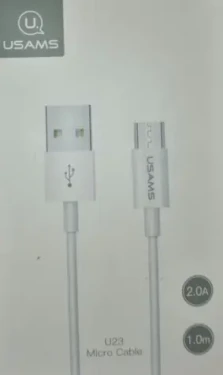 USAMS SJ284 Datový Kabel microUSB bílá (6958444962863)