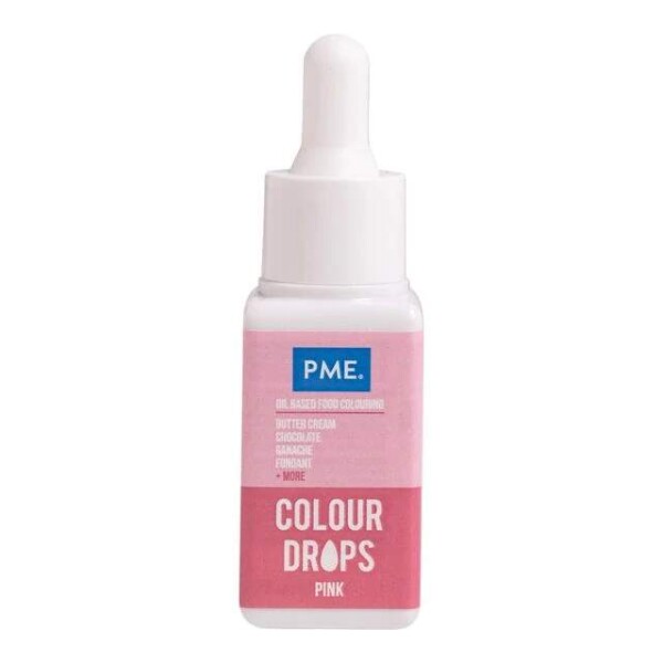 PME Colour Drops Olejová barva 20 ml růžová
