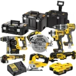 DeWalt DCK755P3T / Aku sada DeWalt DCD796+DCF887+DCH273+DCG405+DCS355+DCS570+DCS334+DCB184 / 3x 5.0 Ah / nabíječka (DCK755P3T)