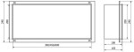 MEXEN - X-Wall-NR modul pro vestavbu do stěny 60x20, nerez 1911602010