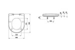 Laufen - Pro WC sedátko, SoftClose, bílá H8919513490031