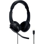 Kensington Sluchátka Over Ear kabelová černá Potlačení hluku headset Počítače
