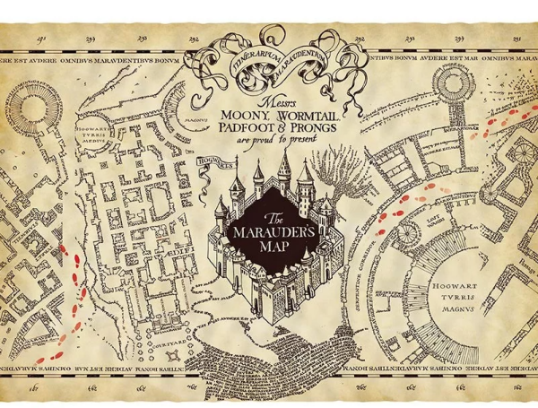 Harry Potter Plakát Pobertův plánek 66 x 46 cm