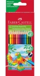 FABER-CASTELL Pastelky trojhranná - papírová krabička 12 ks (116512)