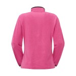 PICTURE W Weavy Grid 1/4 fleece, Beetroot Powder velikost: M